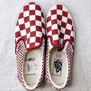 Red Checkered VANS Women